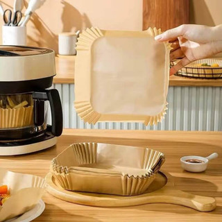 کاغذ سرخکن (۱۰۰ عددی) کیفیت بالا وارداتی مربعی قطر ۲۰cm (کاغذ نسوز)
